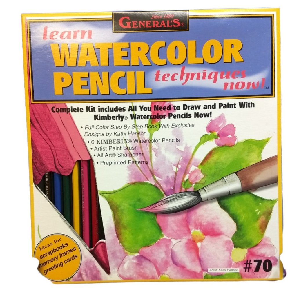 General's Learn Watercolor Pencil Techniques Now! Kit #70